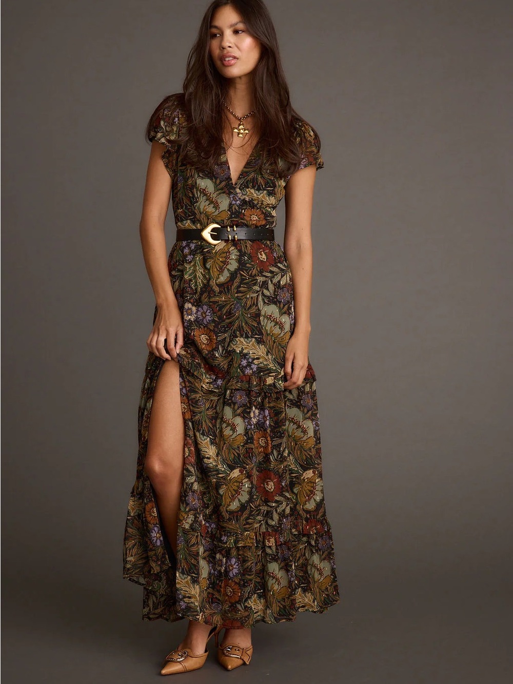 12th Tribe Sundance Floral Paisley Maxi Dress